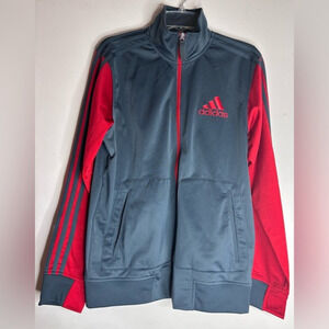 Adidas Climalite Mock Neck Full Zip‎ Windbreaker Jacket Adult Size M